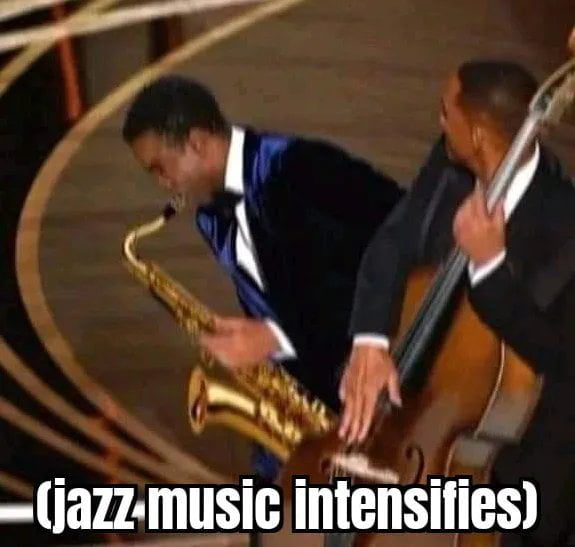 Meme jazz music intensifies