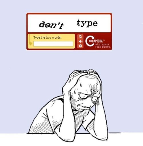 Don't type - Captcha