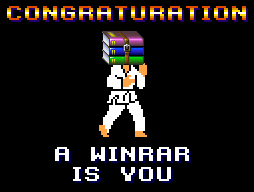 Congratulation, a winrar is you