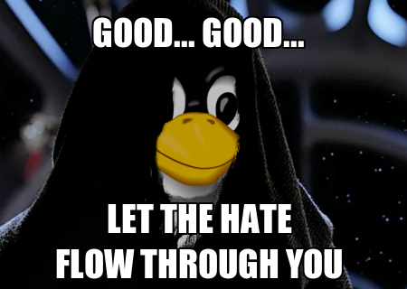 Good good, hate flow through you - Linux