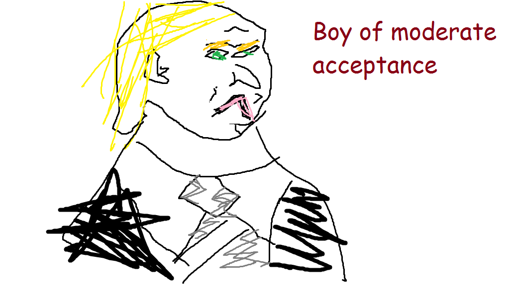 Le boy of moderate acceptance