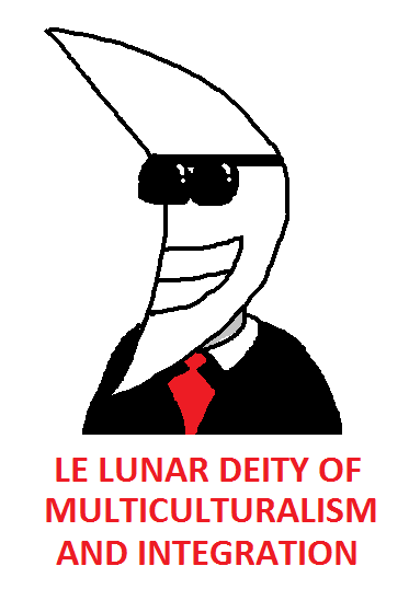 Le lunar deity of multiculturalism and integration