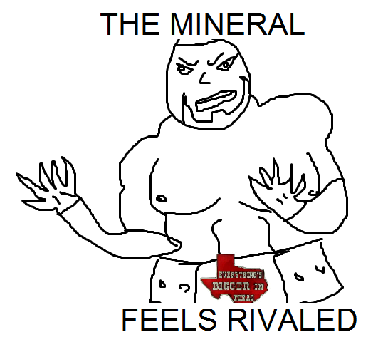 Le the mineral feels rivaled