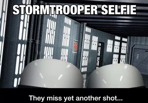 Stormtrooper selfie