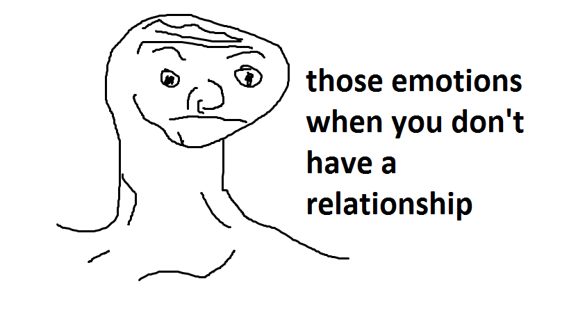 Le those emotions when you don't have a relationship