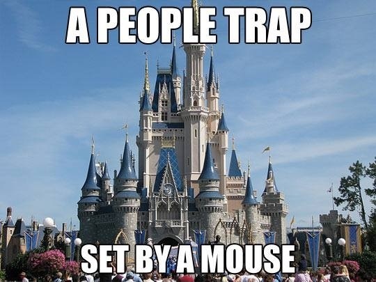 A people trap set by a mouse - Disnep