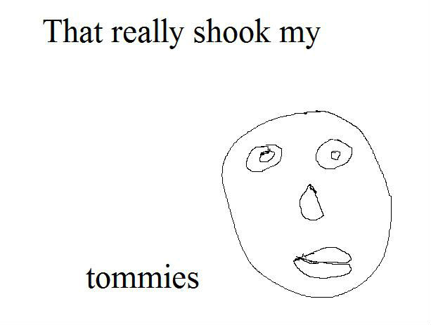 Le this really shook my tommies