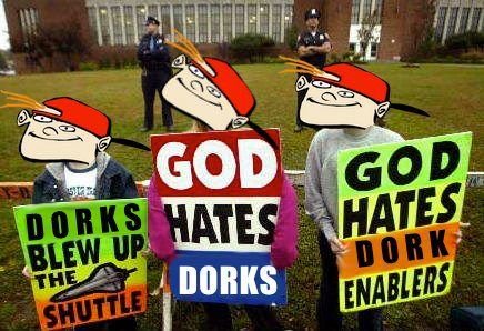 God hates dorks