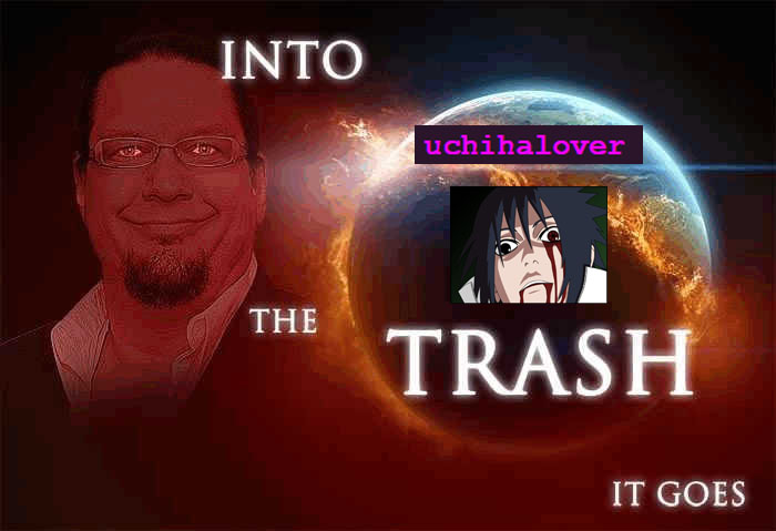 Into the trash it goes