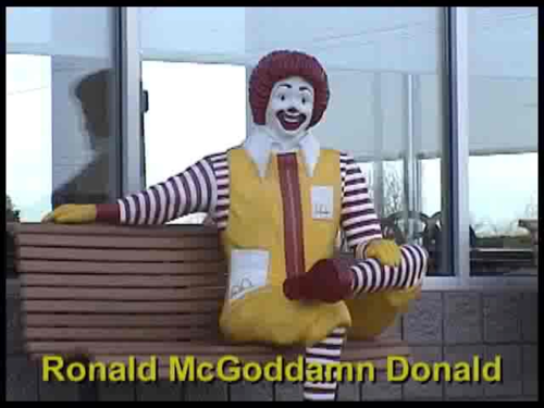 Ronald McGoddamn Donald