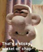 That's a sticky wicket ol' chap