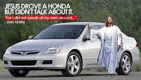 Jesus drove a Honda